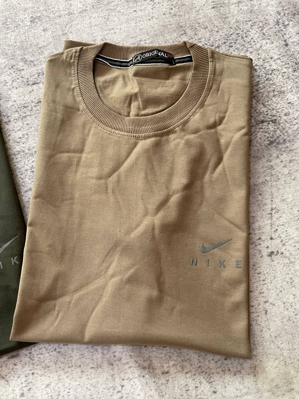 تی شرت یقه گرد نخ پنبه طرح NIKE