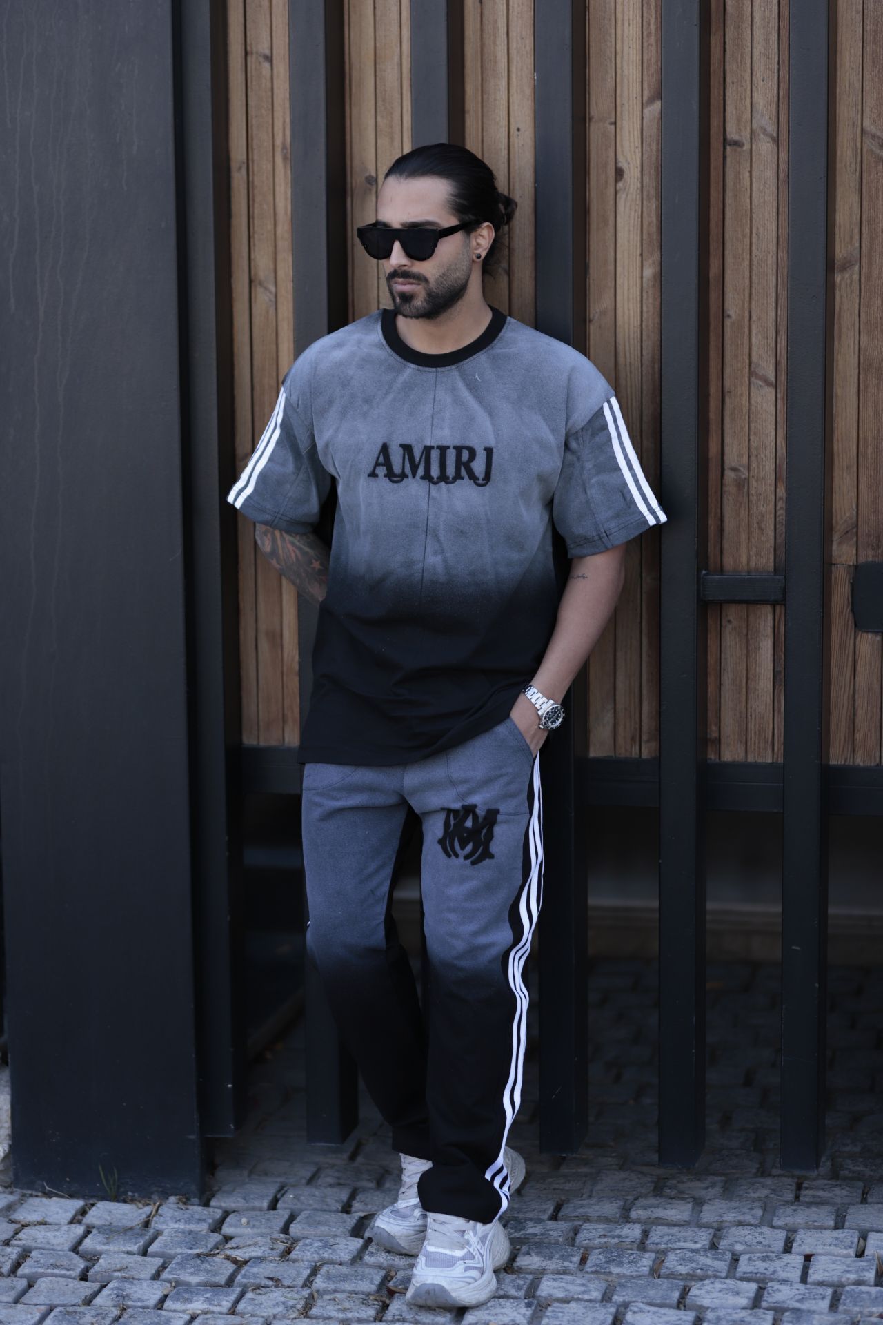 ست تی شرت شلوار نخی مردانه AMIRI