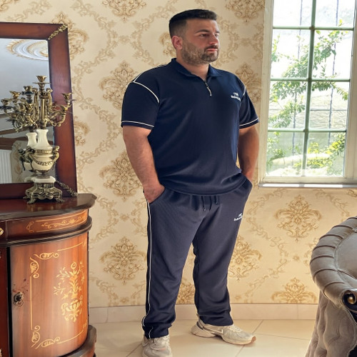 ست تی شرت شلوار نیم زیپ مردانه balenciaga
